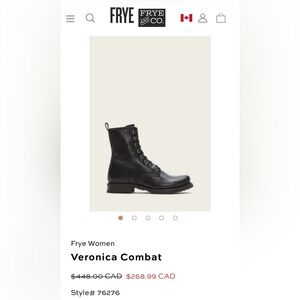 Frye Veronica Combat Boots